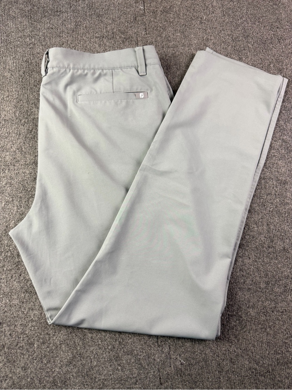 FJ FootJoy Mens Flat Front Golf Pants Size 38x32 Gray